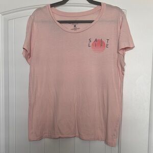 Salt Life Light Pink Short Sleeve Tee